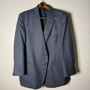Hardwick Sports Coat Blazer Jacket Navy Check Fully Lined Sz 48L